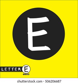 Letter E logo icon - vector illustration design