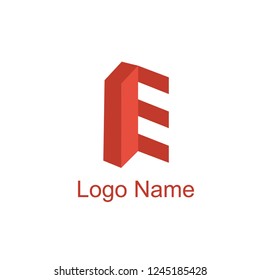 Letter E Logo Icon,intial logo,Design template Element abstract logo template, Vector