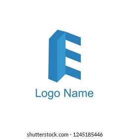 Letter E Logo Icon,intial logo,Design template Element abstract logo template, Vector
