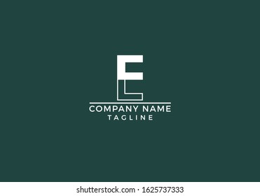 Letter E logo initial based icon unique creative minimal graphic company abstract design in vector editable file.