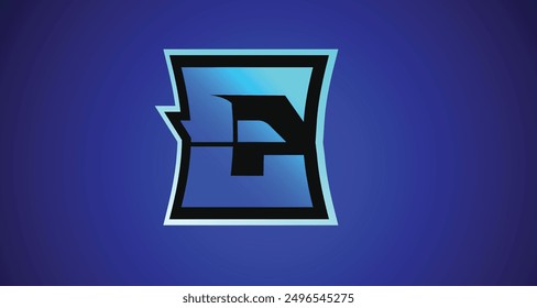 Letter E Logo initial, gaming esport, lettermark, lettering logo