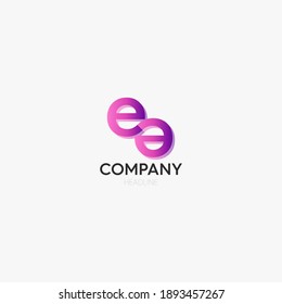 Letter e Logo, Luxury design and modern
