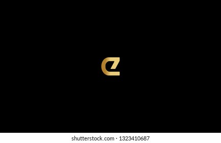 LETTER E LOGO WITH NEGATIVE SPACE EFFECT FOR LOGO DESIGN OR ILLUSTRATION USE
