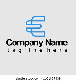 The letter E logo with a simple and elegant design is not complicated, using the latest illustration eps suitable for your business.

