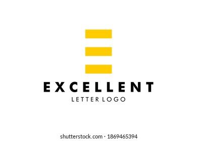 Buchstabe E Logo: Geeignet für Firmenthemen, Technologietheme, Initialthementhemen, Infografiken und andere grafische Objekte.