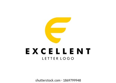 Letter E Logo : Suitable for Company Theme, Technology Theme, Initial Theme, Infographics and Other Graphic Related Assets.