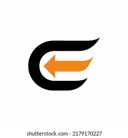 Letter E Logo : Suitable for Company Theme, Logistic Shipping Theme, Technology Theme, Initial Theme, Infographics and Other Graphic Related Assets.