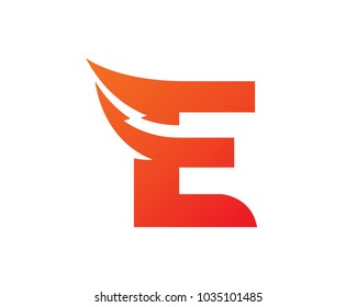 Letter E Logo Template Design Vector Stock Vector (Royalty Free ...