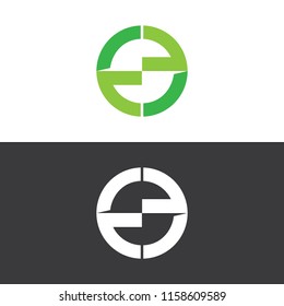 Letter E Logo template design