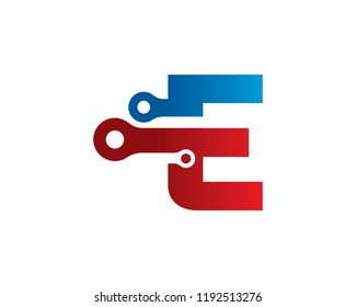 Letter E Logo Template Design Vector, Emblem, Concept Design, Creative Symbol, Icon