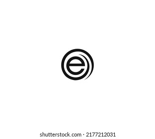 Letter E Logo Template vector Abstract Monogram Symbol