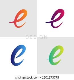 Letter E logo template for your projects and your company