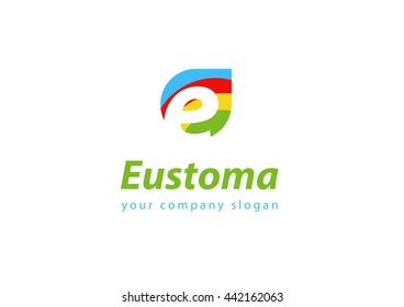 letter E logo Template for your company