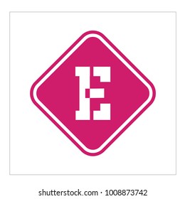letter e logo and vector