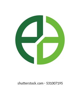 letter E and A logo vector