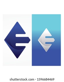 Letter E logo vector icon company abstrack E logo icon modern