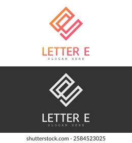 Letter E Logo Vector Stock Illustration