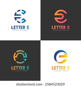 Letter E Logo Vector Stock Illustration