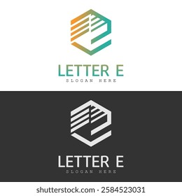 Letter E Logo Vector Stock Illustration