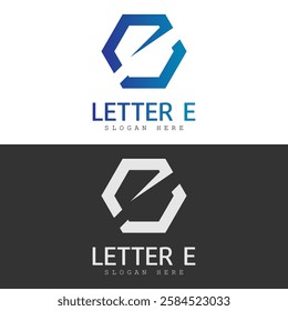 Letter E Logo Vector Stock Illustration