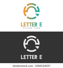 Letter E Logo Vector Stock Illustration