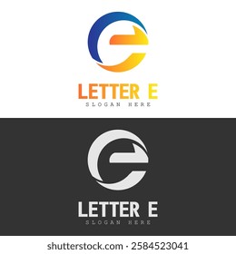 Letter E Logo Vector Stock Illustration