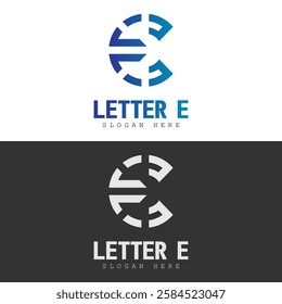 Letter E Logo Vector Stock Illustration