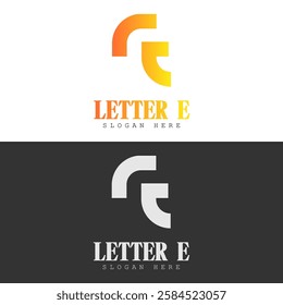 Letter E Logo Vector Stock Illustration