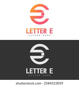 Letter E Logo Vector Stock Illustration