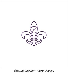letter e logo vector template lily