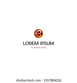 Letter E Love Creative Business Logo Design