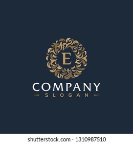 LETTER E LUXURY LOGO DESIGN