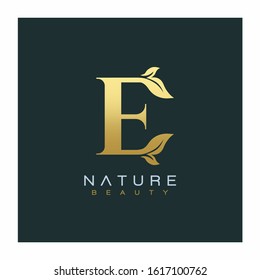 Letter E  Luxury Letter Logo Design Vector Icon