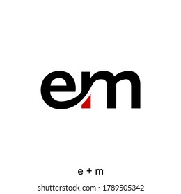 Letter e and m for identity design concept. Very suitable in various business purposes, also for icon, symbol and many more.
