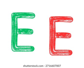 letra e revista corta fonte, carta de resgate, elementos de colagem isolados para o alfabeto de texto. mão feita e cortada, varredura de alta qualidade. padrão de meio-tom e detalhe de textura. jornal e scraps.2025