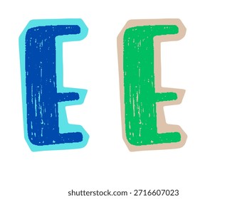 letra e revista corta fonte, carta de resgate, elementos de colagem isolados para o alfabeto de texto. mão feita e cortada, varredura de alta qualidade. padrão de meio-tom e detalhe de textura. jornal e scraps.2025