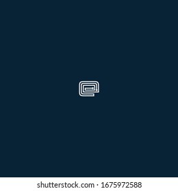 Letter E minimal logo icon design. Vector template graphic elements. Technology, digital interfaces, hardware and engineering concepts.