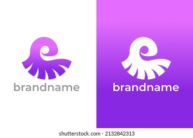 Diseño de logotipo minimalista de letra E, diseño de logotipo de letra e colorida, letra e vector