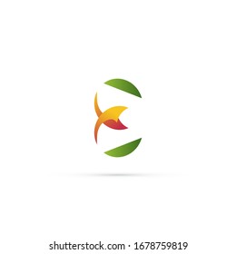 "letter E". Minimalist, simple, digital and modern logo design.