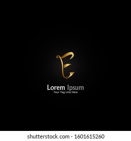 "letter E". Minimalist, simple,digital and modern logo design.