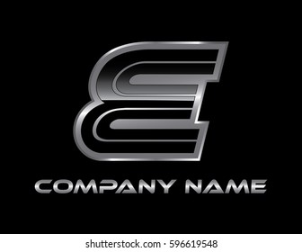 Letter E modern logo