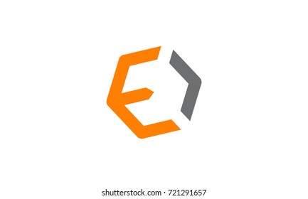 Letter E Modern Logo 