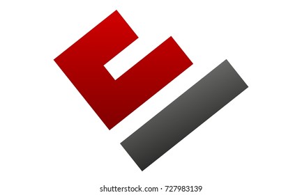 Letter E Modern Logo 