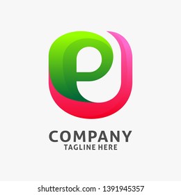 Letter E modern logo design inspiration