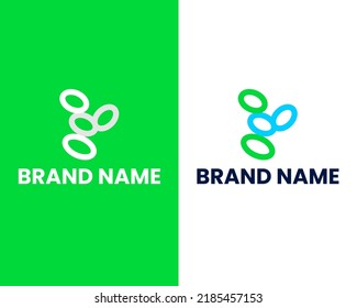 letter e modern logo design template