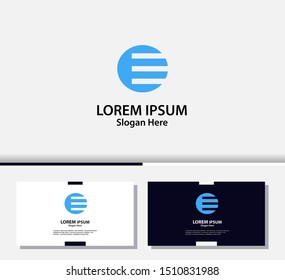 Letter E, modern logo and icon. vector design template.EPS10