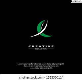 Letter E modern Logo icon monogram design. Vector graphic design template element. black background.