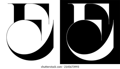 Letter E Monogram Logo Initial Logotype Vector Branding