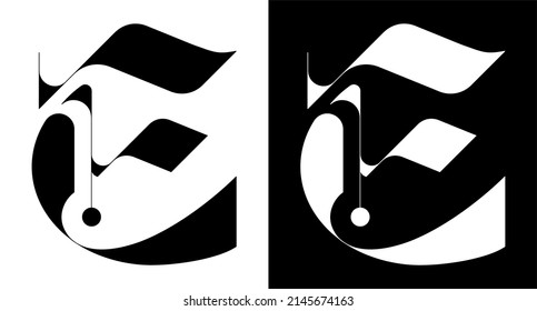 letter e monogram logo initial logotype vector branding