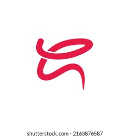 letter e motion liquid shape symbol logo vector